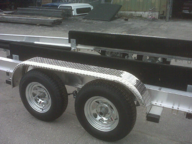 14" tires ,galvanized wheels